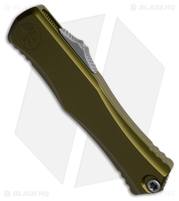 Microtech Hera II Recurve OTF Automatic Knife OD Green Al (4" Apocalyptic)