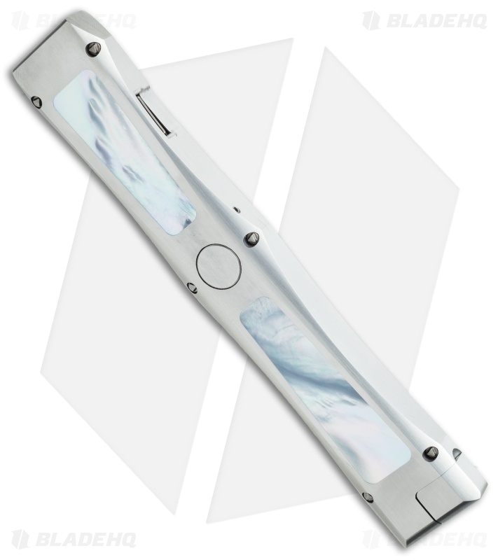 Marfione Custom Dragonslayer IV OTF Knife Mother of Pearl (Blued Damascus)