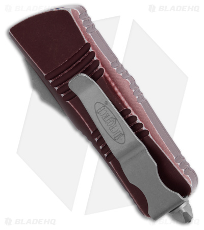 Microtech Troodon Mini D/E OTF Automatic Distressed Merlot (1.9" Apocalyptic)