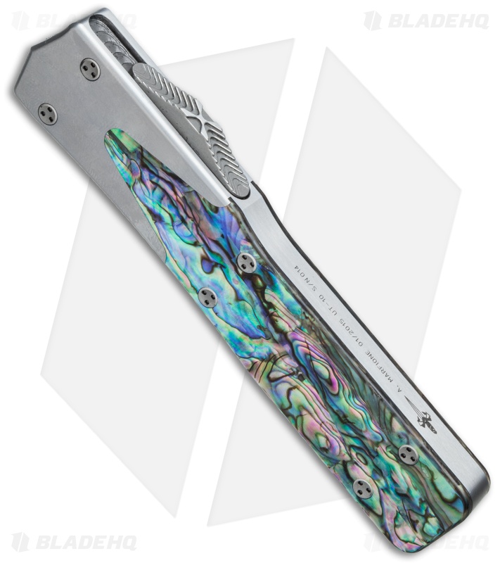 Microtech Pearl Microtech Marfione Custom UT-10 D/E OTF Knife Mother of Pearl (3.5 ...