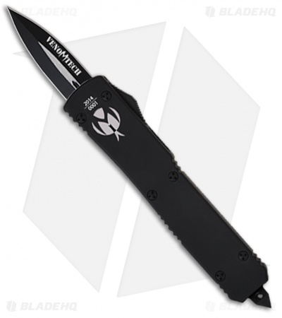 Microtech Venomtech OTF Automatic Knife Tactical (5.5" Black Full Serr) VT-3T