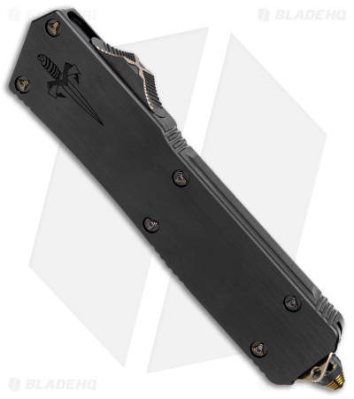 Marfione Custom Scarab II D/E Dagger OTF Auto Knife (3.75" Vines & Roses Dam.)