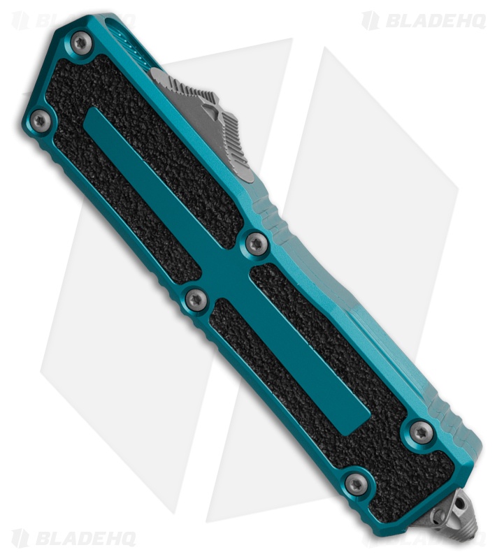 Microtech Scarab II Gen III D/E OTF Automatic Knife Blue Al (4" Apocalyptic)