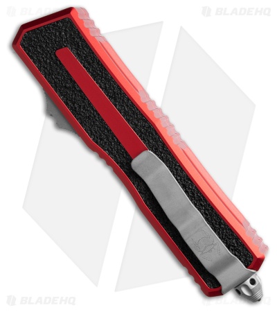 Microtech Scarab II Gen III D/E OTF Automatic Knife Red Al (4" Apocalyptic)