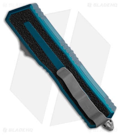 Microtech Scarab II Gen III D/E OTF Knife Blue Aluminum (4" Apoc) 1280-10APBL