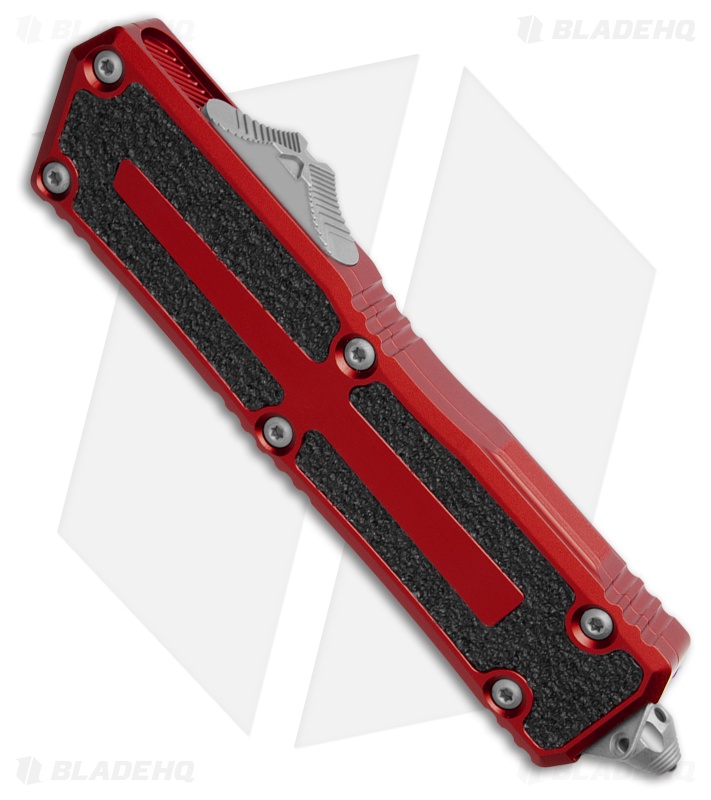 Microtech Scarab II Gen III D/E OTF Knife Red (4" Apoc Full Serr) 1280-12APRD