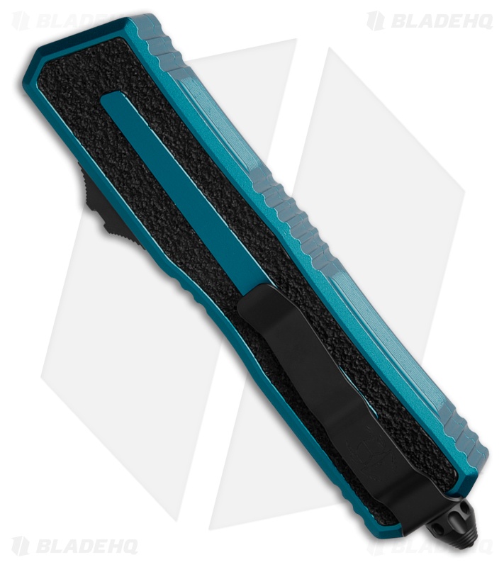 Microtech Scarab II Gen III S/E OTF Automatic Knife Blue (4" Black Serr)
