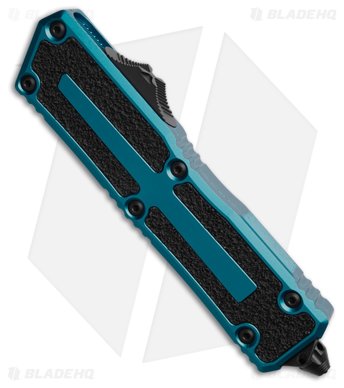 Microtech Scarab II Gen III S/E OTF Automatic Knife Blue (4" Black Serr)