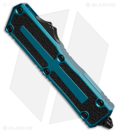 Microtech Scarab II Gen III S/E OTF Automatic Knife Blue (4" Black Serr)