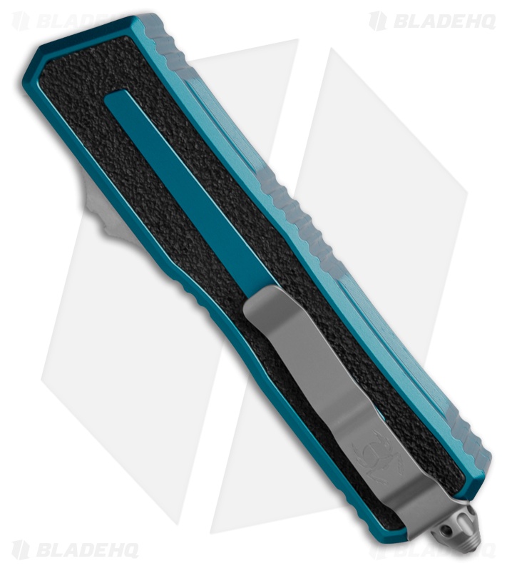 Microtech Scarab II Gen III S/E OTF Automatic Knife Blue (4" SW Serr) 1278-11BL