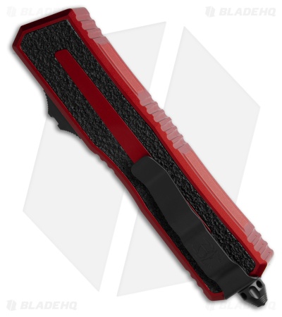 Microtech Scarab II Gen III D/E OTF Automatic Knife Red Al (4" Black) 1280-1RD