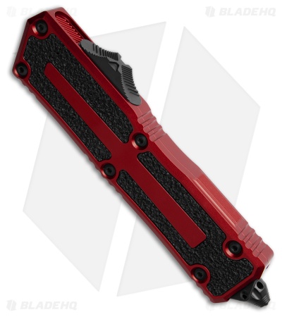 Microtech Scarab II Gen III D/E OTF Automatic Knife Red Al (4" Black) 1280-1RD