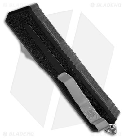 Microtech Scarab II Gen III S/E OTF Knife Black Aluminum (4" Stonewash Serr)
