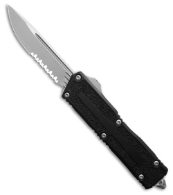 Microtech Scarab II Gen III S/E OTF Knife Black Aluminum (4" Stonewash Serr)