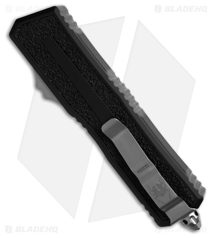 Microtech Scarab II Gen III S/E OTF Automatic Knife Black (4" Stonewash M390MK)