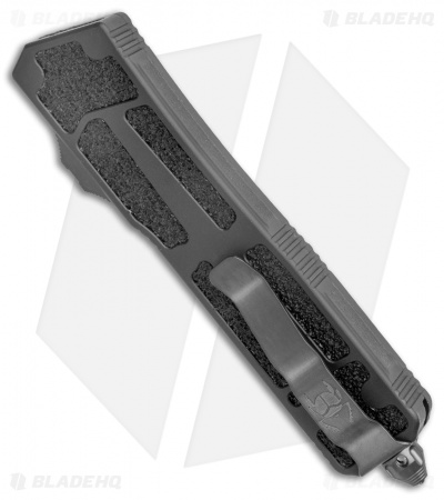 Microtech Signature Series Scarab II Dagger OTF Knife Black (3.75" DLC Serr)