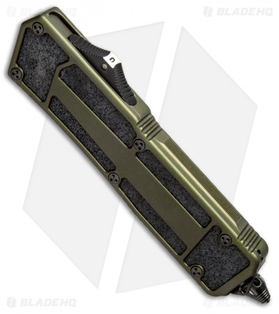Marfione Custom Scarab D/E OTF Automatic Knife OD Green (3.5" Black DLC/Satin)