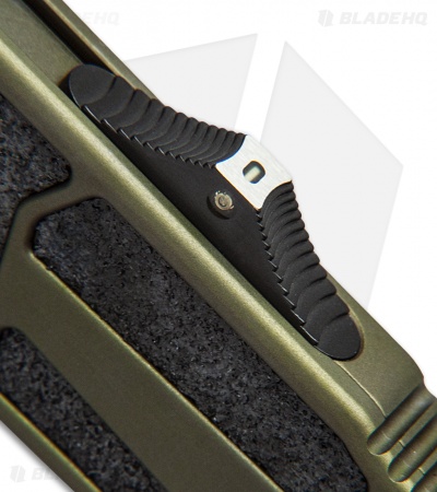 Marfione Custom Scarab D/E OTF Automatic Knife OD Green (3.5" Black DLC/Satin)