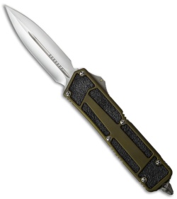 Marfione Custom Scarab Dagger OTF Automatic Knife OD Green (3.5" Mirror Polish)