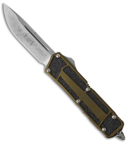 Microtech QD Scarab S/E OTF Automatic Knife OD Green (3.5" Stonewash) 178-10OD