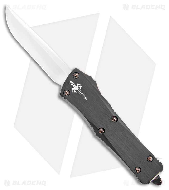 Marfione Custom Troodon OTF Knife Anodized Hefted Alloy w/Copper Ti (3" Hand)