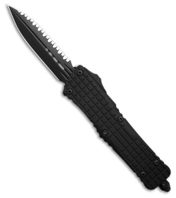 Microtech Combat Troodon Delta D/E Frag OTF Automatic Knife Black Al (3.8" DLC)