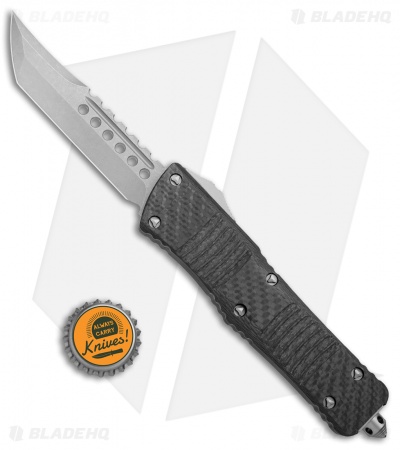 Microtech Combat Troodon Hellhound Tanto OTF Knife CF (3.8" Apocalyptic)