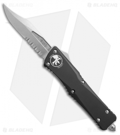 Microtech Combat Troodon S/E Bowie OTF Knife (3.8"Stonewash Serr) 146-11