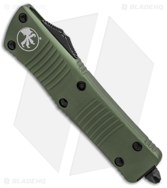 Microtech OD Green Troodon D/E OTF Automatic Knife (3" Black) 138-1OD
