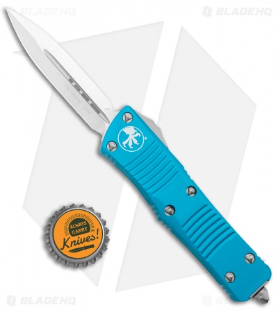 Microtech Troodon D/E OTF Automatic Knife Turquoise (3" Satin) 138-4TQ
