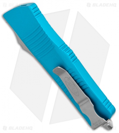 Microtech Troodon D/E OTF Automatic Knife Turquoise (3" Satin) 138-4TQ