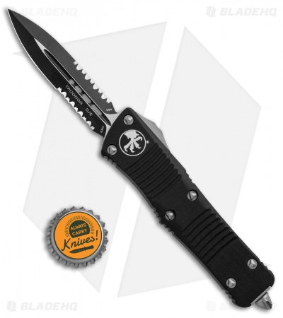 Microtech Troodon OTF D/E Automatic Knife (3" Black Serr) 138-2