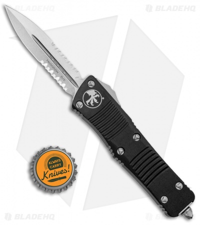 Microtech Troodon D/E OTF Automatic Knife (3" Stonewash Serr) 138-11