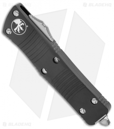 Microtech Troodon Dagger D/E OTF Automatic Knife Black (3" Satin) 138-4