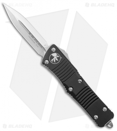 Microtech Troodon Dagger D/E OTF Automatic Knife Black (3" Satin) 138-4