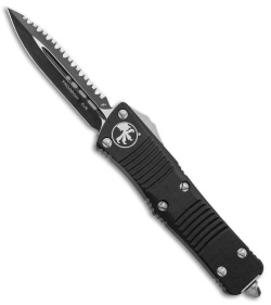 Microtech Troodon D/E OTF Automatic Knife (3" Black Full Serr) 138-3