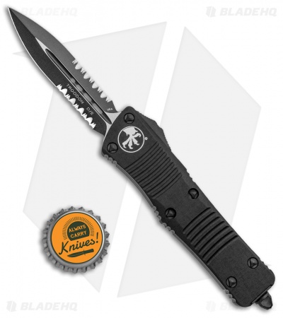 Microtech Troodon OTF D/E Tactical Automatic Knife (3" Black Serr) 138-2T