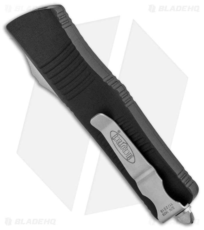 Microtech Troodon Drop Point OTF Automatic Knife (3" Black Serr) 139-2