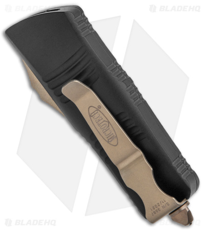 Microtech Troodon Mini D/E CA Legal OTF Automatic Knife Black (1.9" Bronze ) 