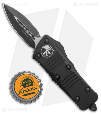 Microtech Troodon Mini D/E CA Legal OTF Automatic Tactical (1.9" Black) 238-1 T