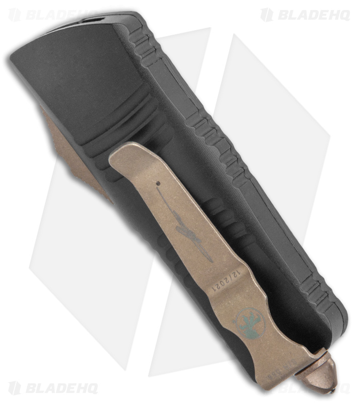 Microtech Troodon Mini D/E CA Legal OTF Automatic Knife CF (1.9" Bronze AP) 
