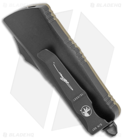Microtech Troodon Mini D/E CA Legal OTF Auto Knife OD Green G-10 (1.9" Black) 