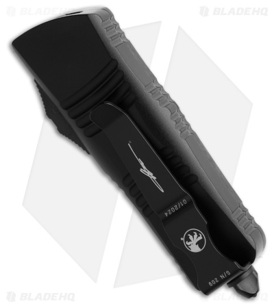 Microtech Troodon Mini D/E CA Legal OTF Automatic Knife CF/Aluminum (1.9" Black)