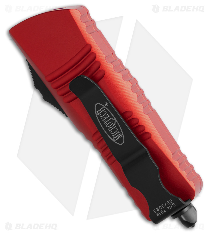 Microtech Troodon Mini D/E OTF Automatic Red (1.9" Black) 238-1 RD