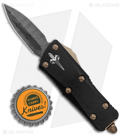 Microtech Troodon Mini CA Legal OTF Auto Black/Bronze (1.9" Dama) 515-MCK