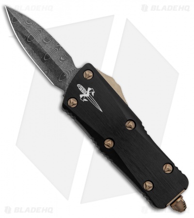 Microtech Troodon Mini CA Legal OTF Auto Black/Bronze (1.9" Dama) 515-MCK