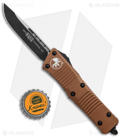 Microtech Troodon S/E OTF Automatic Knife Tan (3" Two-Tone) 139-1TA