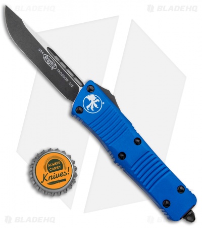 Microtech Troodon S/E OTF Automatic Knife Blue (3" Black) 139-1BL