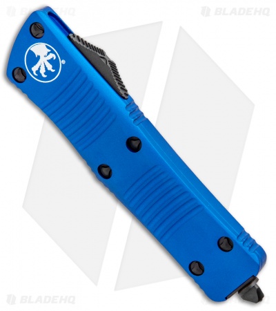 Microtech Troodon D/E OTF Automatic Knife Blue (3" Black) 138-1BL