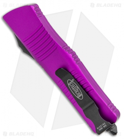 Microtech Troodon S/E OTF Automatic Knife Violet (3" Black Serr) 139-2VI